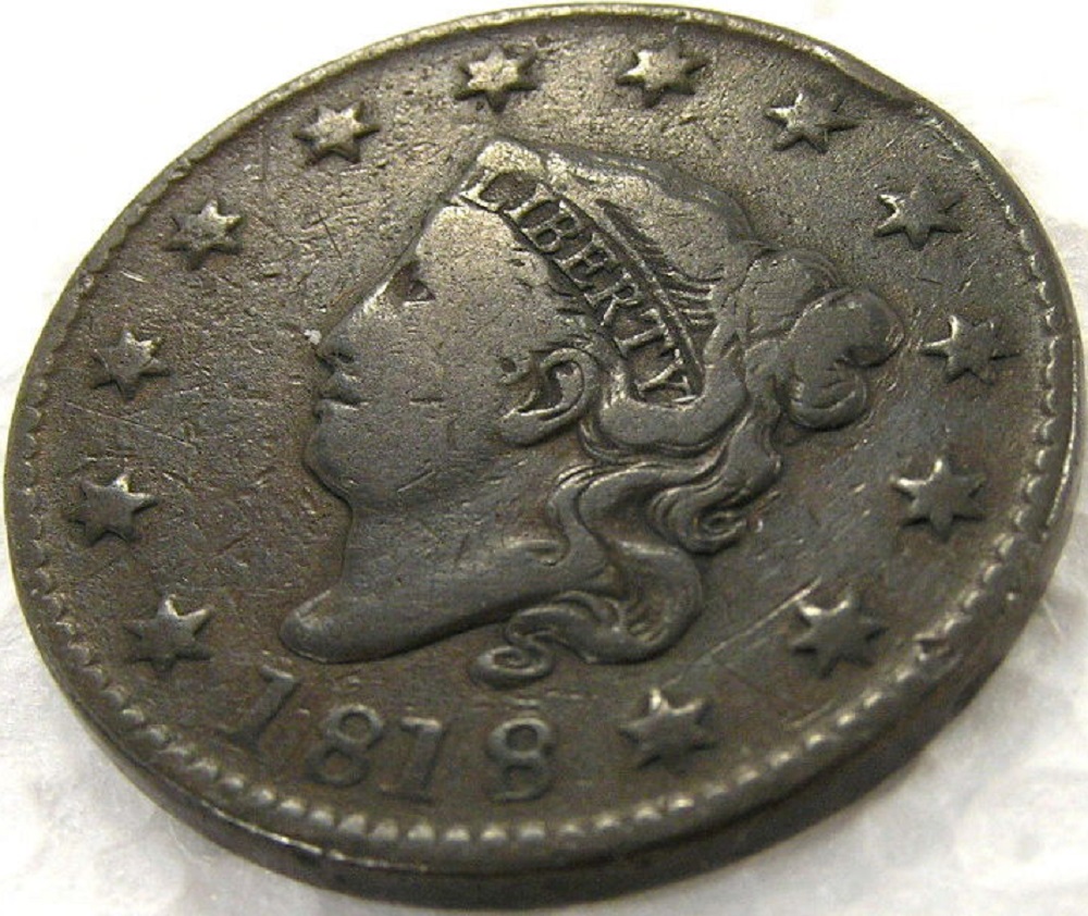 1818-Coronet-Large-Cent
